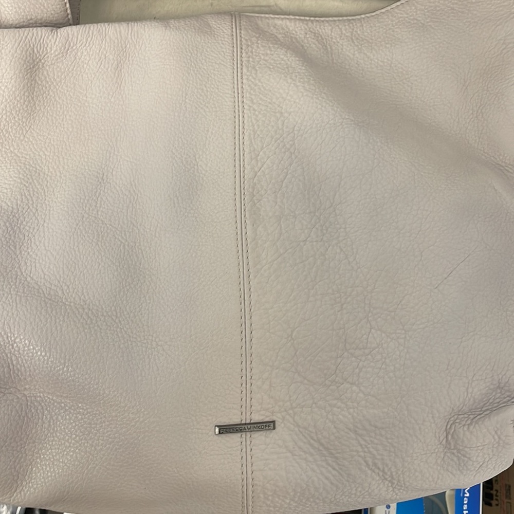 Rebecca Minkoff Bryn Double Zip Hobo Bag, Putty WT # 11228 - Picture 2 of 8